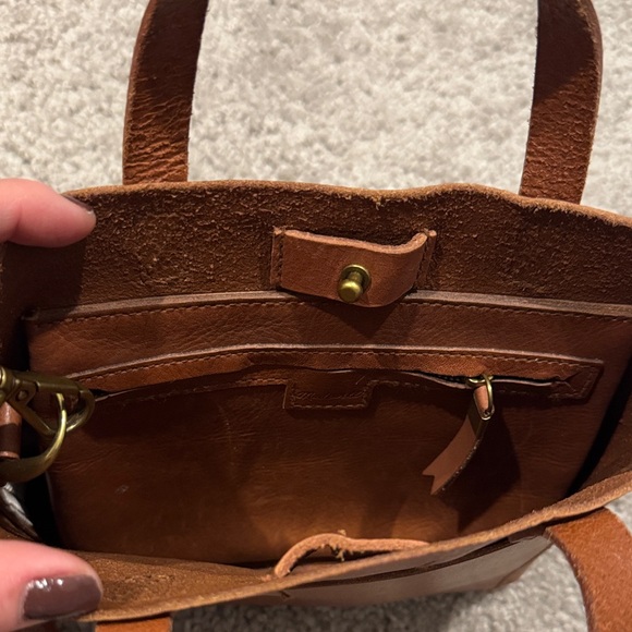 Madewell Brown Leather Tote Bag - Picture 5 of 7